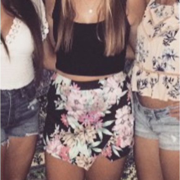 Flowered Skort
